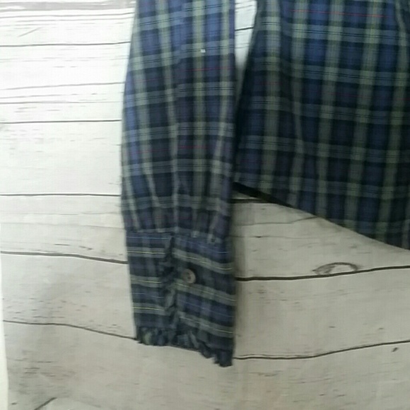 🌻J. Crew  Plaid Ruffle  Shirt Womens Size 8 - Picture 5 of 7